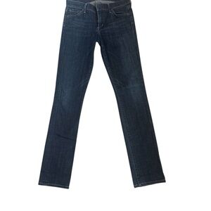 Citizens of Humanity Ava Low Rise Straight Jeans 27 Dark Wash